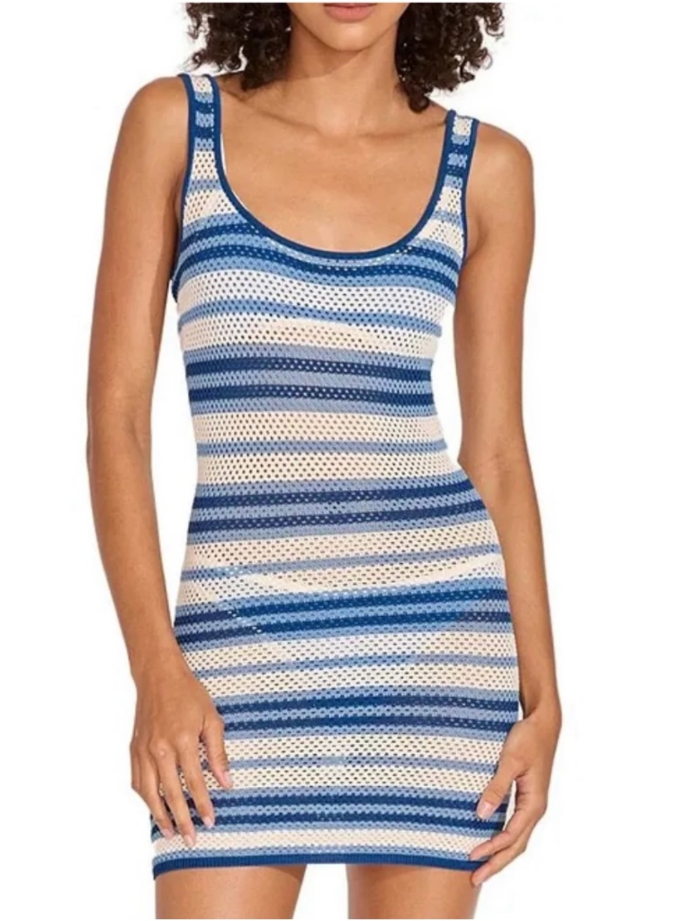 NWT Solid & Striped The Kimberly Mini Dress in Marina Blue Stripe